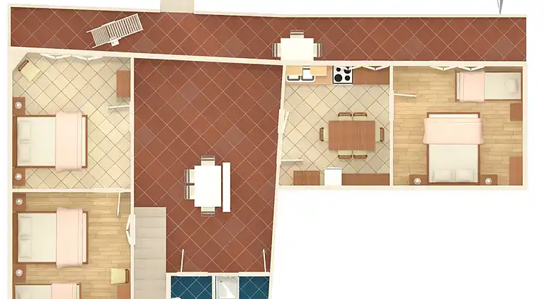 3-Zimmer-Haus am Strand Lumbarda, Korcula (K-4422)