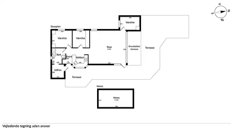 Gemütliches Ferienhaus mit vollem Meerblick