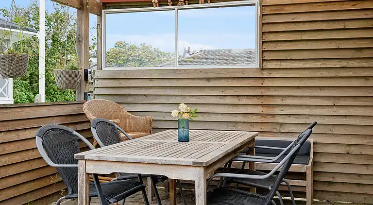 Ferienhaus, das Gemütlichkeit ausstrahlt