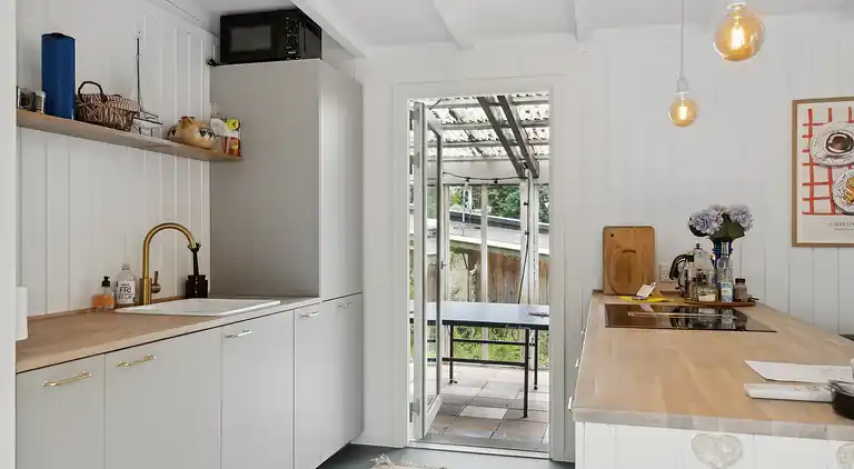 Badehotelstemning 100 m fra havet