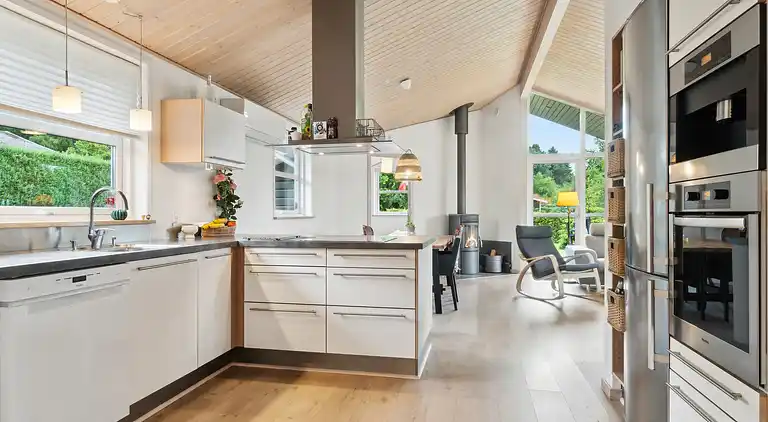 Skønt  feriehus. Spa/sauna,biloplader,Gudenå