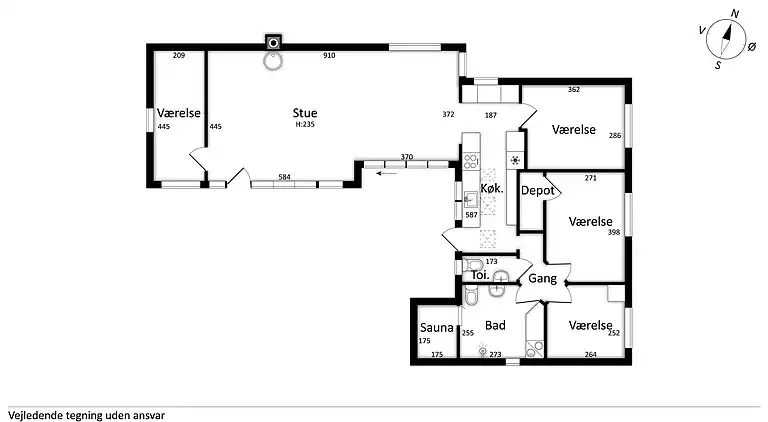 Schönes Sommerhaus mit Sauna und Terrasse