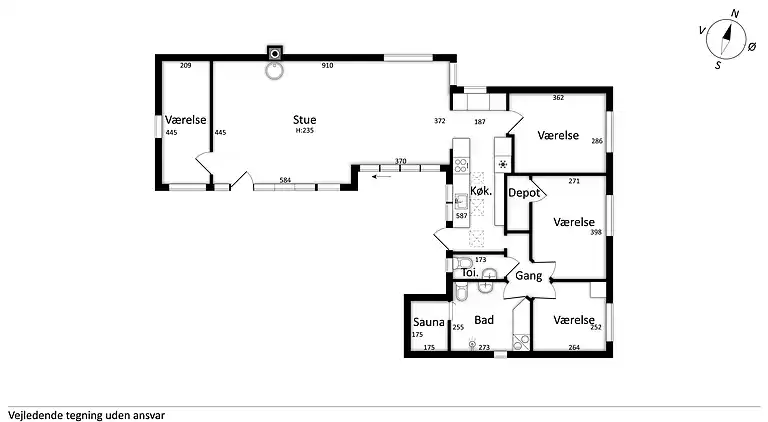 Schönes Sommerhaus mit Sauna und Terrasse