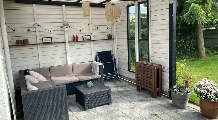 Gemütliches Ferienhaus in Strandnähe.