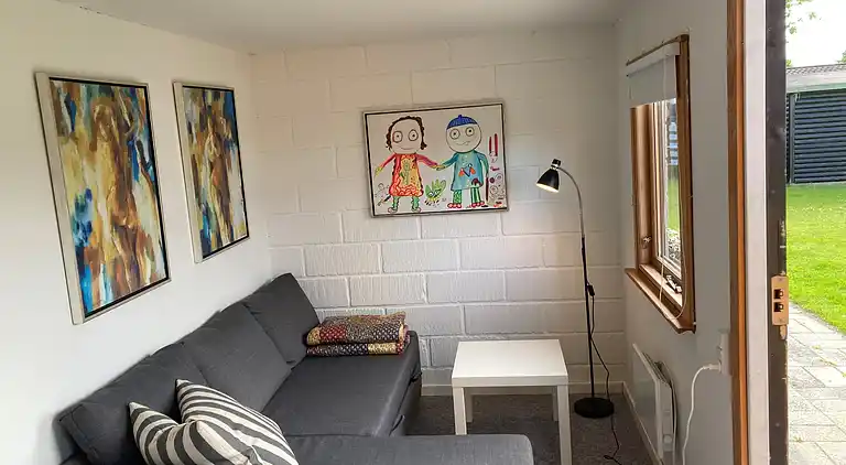 Gemütliches Ferienhaus in Strandnähe.