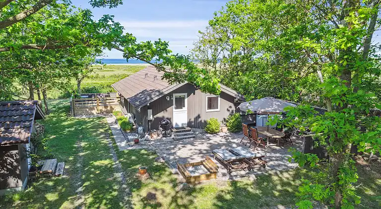 Strandhaus mit Meerblick auf den Großen Belt