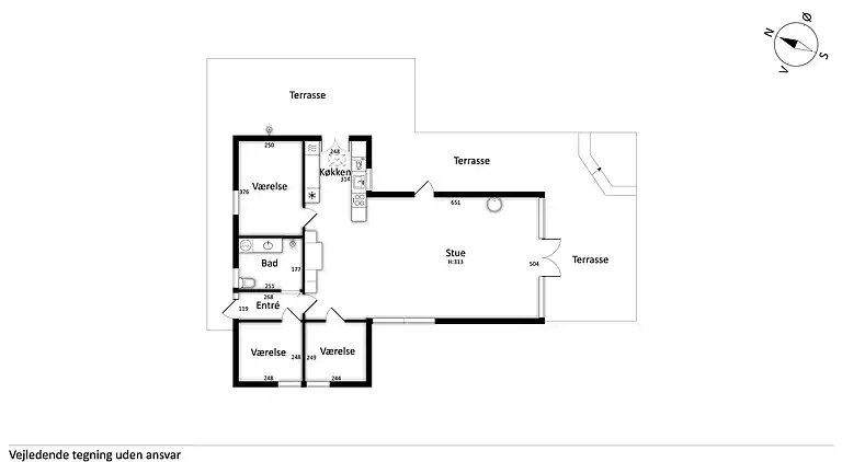 Schönes Ferienhaus in Tisvilde in Küstennähe