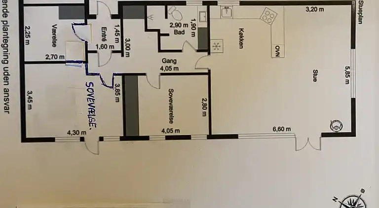 Ferienhaus in strandnähe.