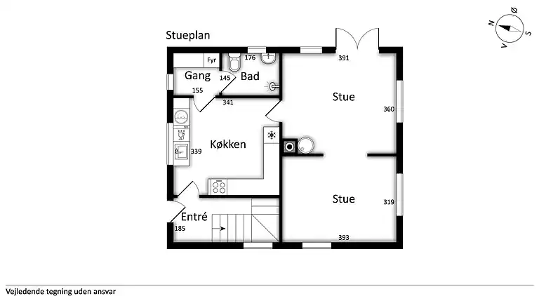 Originales Ruhestandshaus vom Schloss Tranekær.