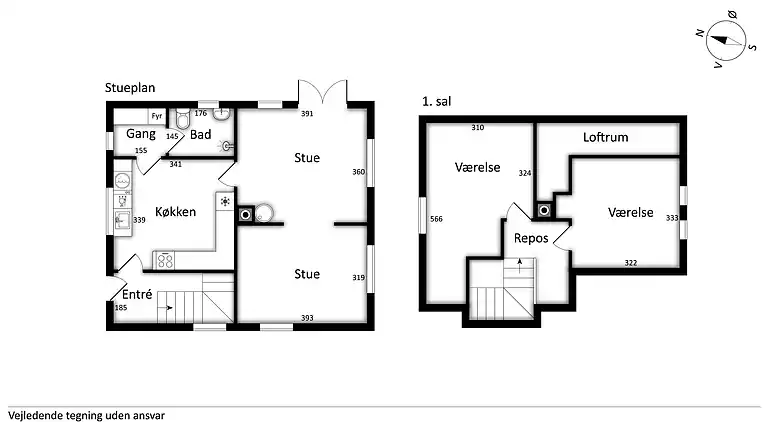 Originales Ruhestandshaus vom Schloss Tranekær.