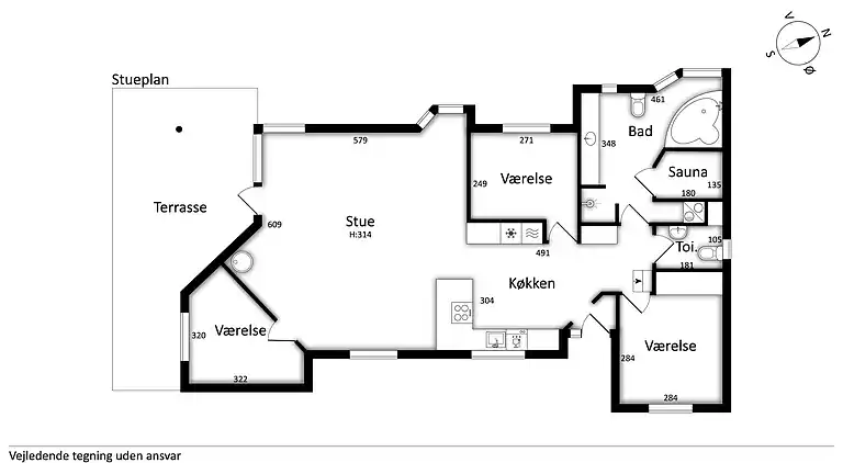 Skønt  feriehus. Spa/sauna,biloplader,Gudenå