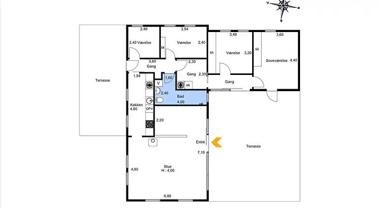 Dejligt  sommerhus tæt på stranden