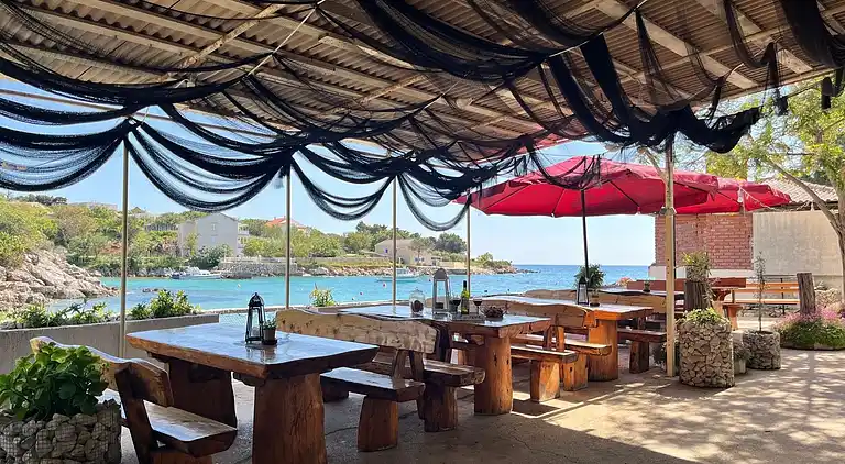 1-Zimmer-Ferienwohnung am Strand Potocnica, Pag (A-222-e)