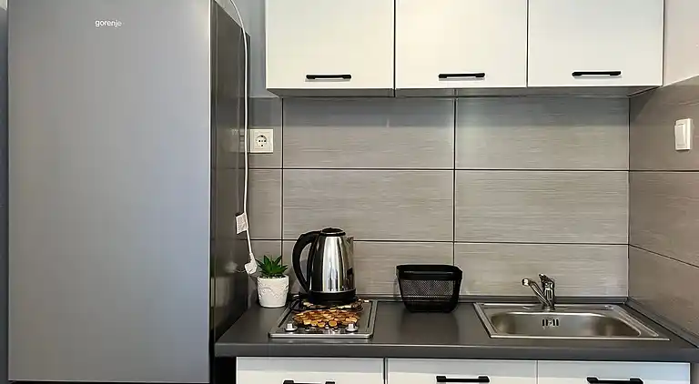 1-Zimmer-Ferienwohnung am Strand Potocnica, Pag (A-222-e)