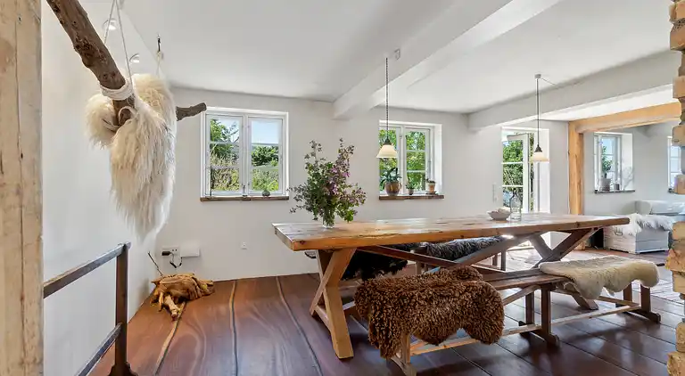 Schönes Haus mit Meerblick und Kamin