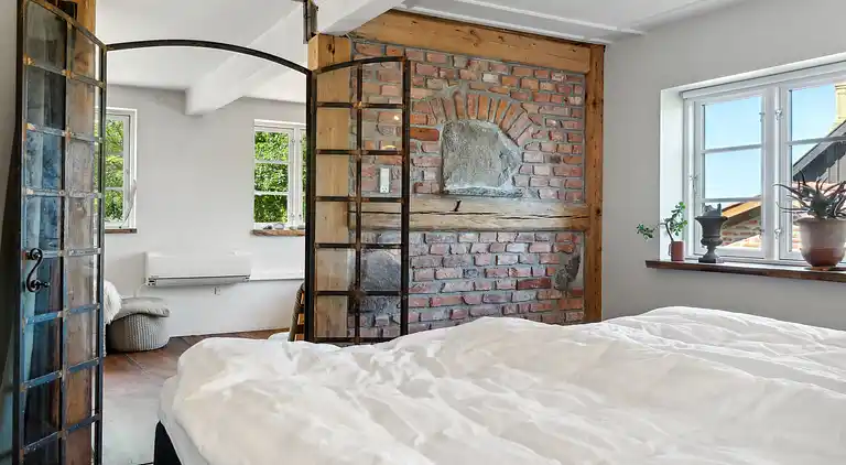 Schönes Haus mit Meerblick und Kamin