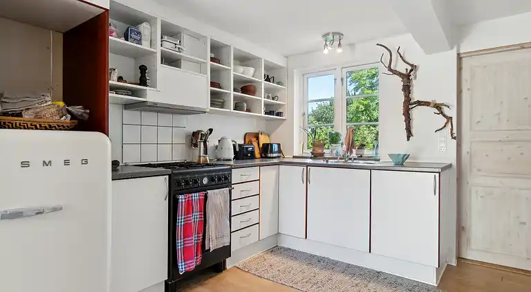 Schönes Haus mit Meerblick und Kamin