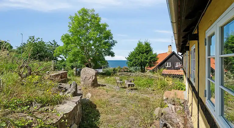 Schönes Haus mit Meerblick und Kamin