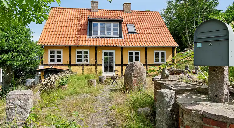 Schönes Haus mit Meerblick und Kamin