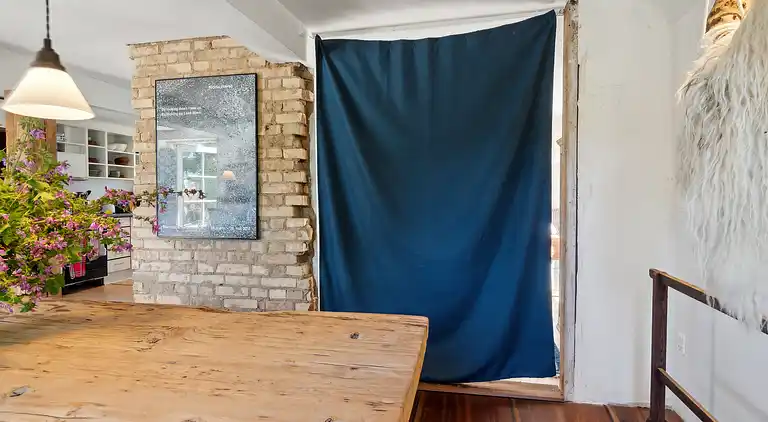 Schönes Haus mit Meerblick und Kamin