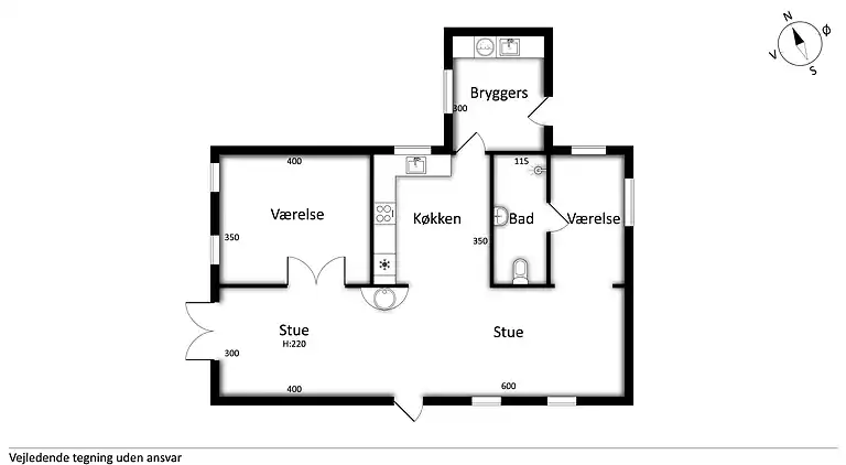 Schönes Haus mit Meerblick und Kamin