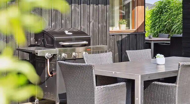 Velindrettet sommerhus ved Skovmose på Als