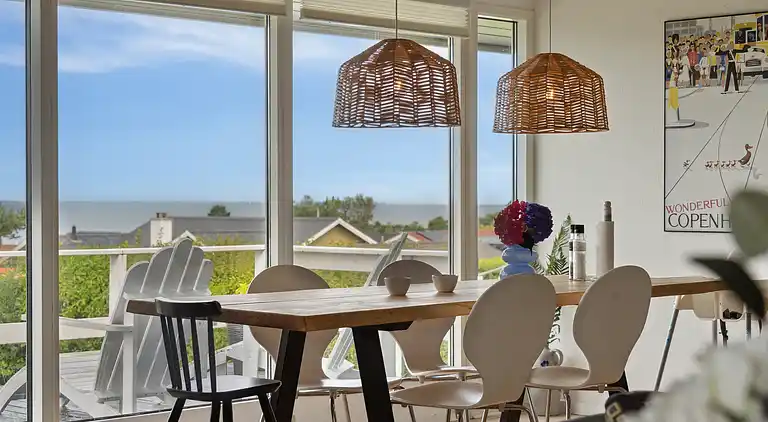 Ferienhaus am Skåstrup Strand mit Meerblick