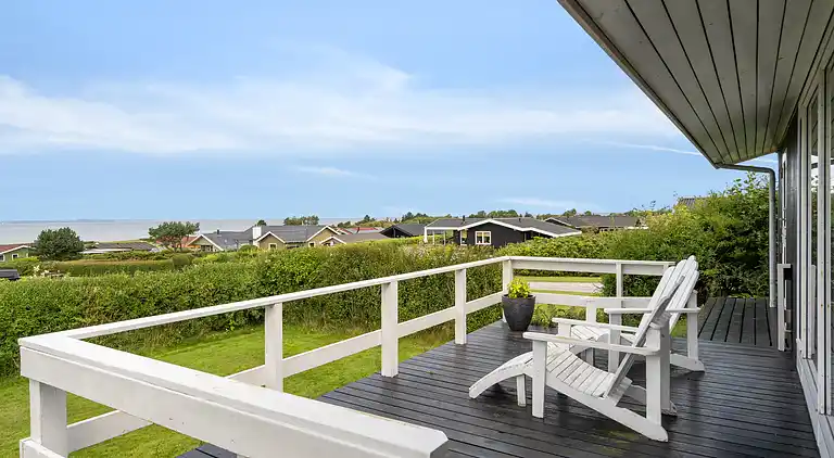 Ferienhaus am Skåstrup Strand mit Meerblick