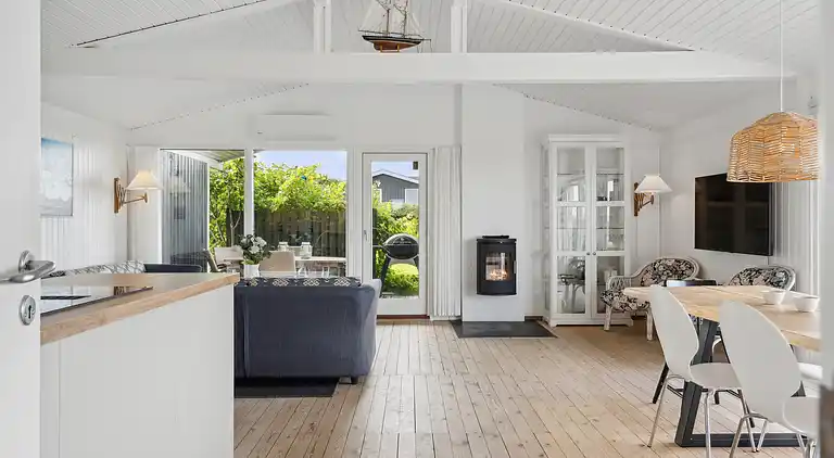 Ferienhaus am Skåstrup Strand mit Meerblick