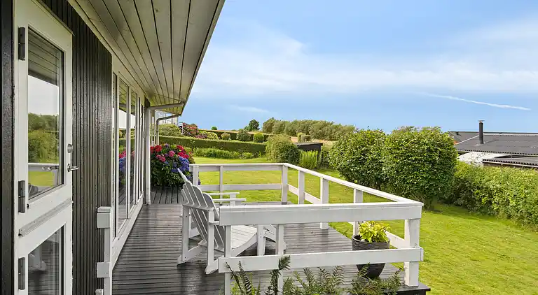 Ferienhaus am Skåstrup Strand mit Meerblick