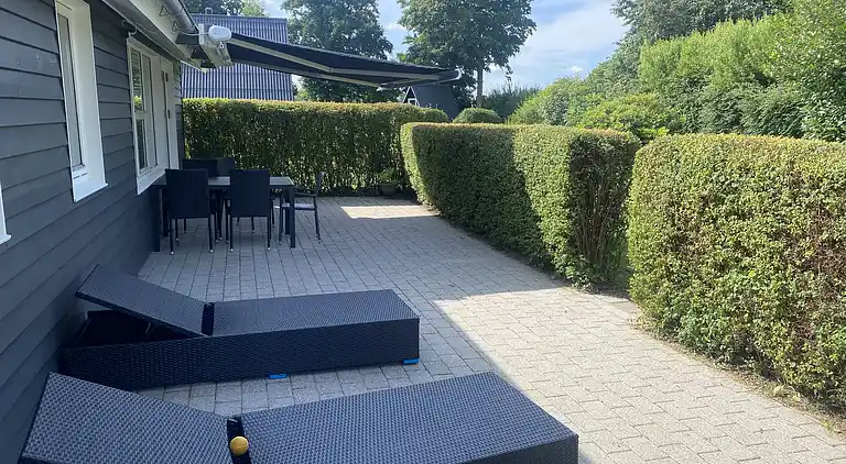 Ferienhaus in strandnähe.