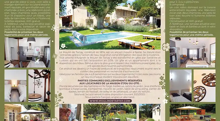 Fannys Ferienhaus Moulin de Tartay Avignon