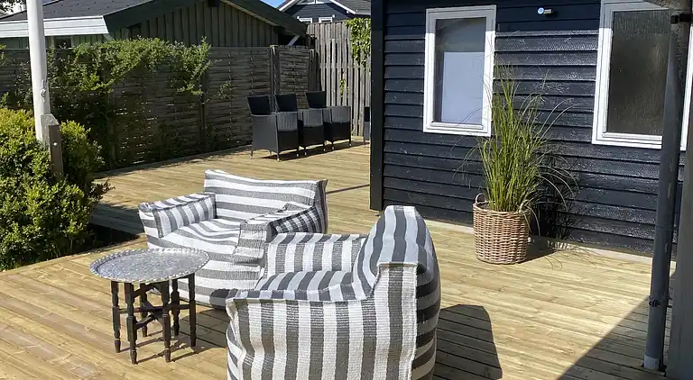 Hyggeligt, lille sommerhus i Hasmark Strand
