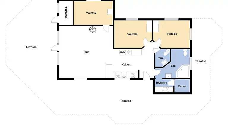 Sommerhus ved Vrist Strand