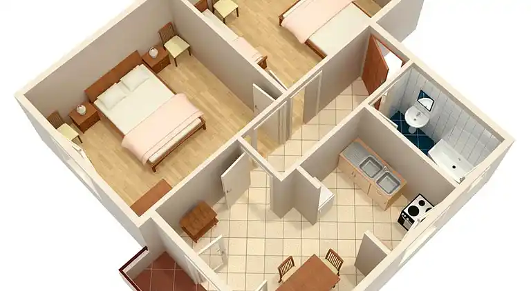 Two bedroom apartment near beach Drače, Pelješac (A-4550-a)