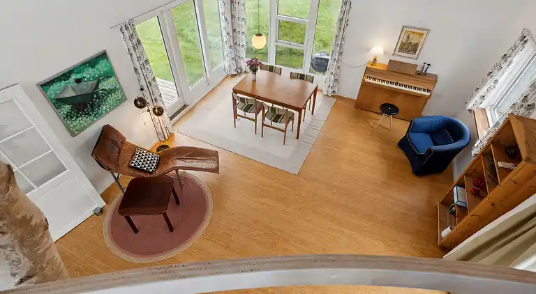 Familienfreundliches Haus mit Blick auf den Fjord