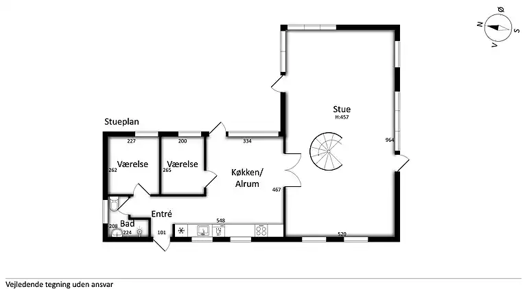 Familienfreundliches Haus mit Blick auf den Fjord