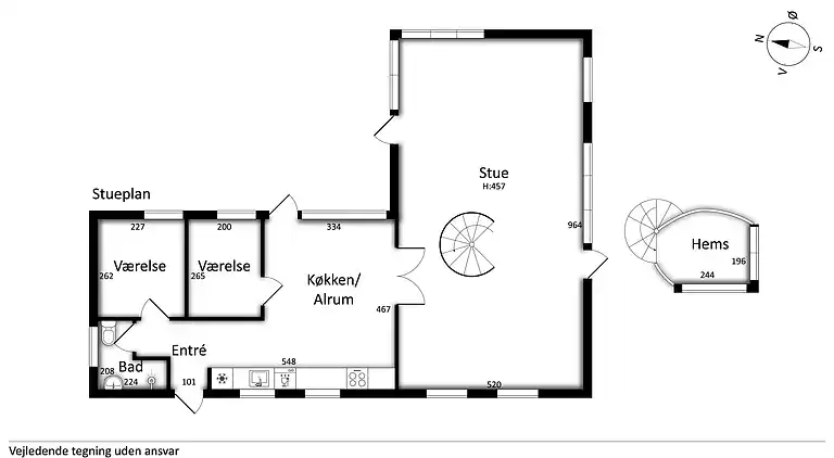 Familienfreundliches Haus mit Blick auf den Fjord