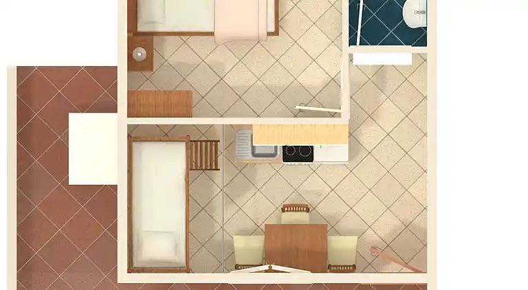 1-Zimmer-Ferienwohnung am Strand Rukavac, Vis (A-1154-a)