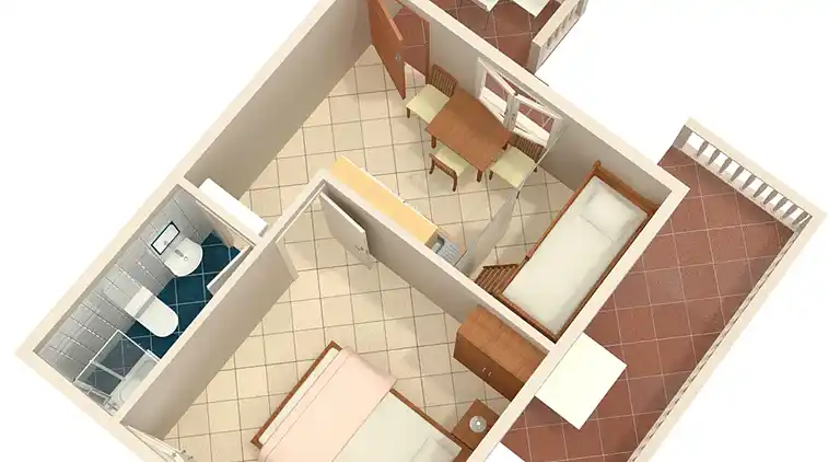1-Zimmer-Ferienwohnung am Strand Rukavac, Vis (A-1154-a)