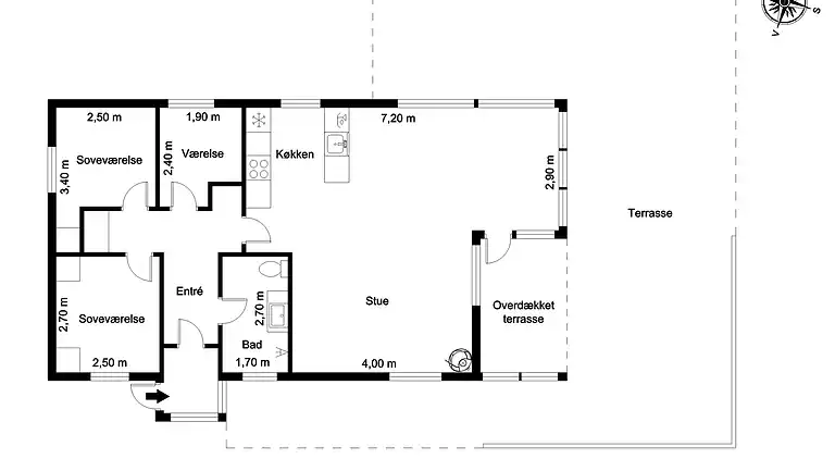Sommerhus ved Vrist Strand
