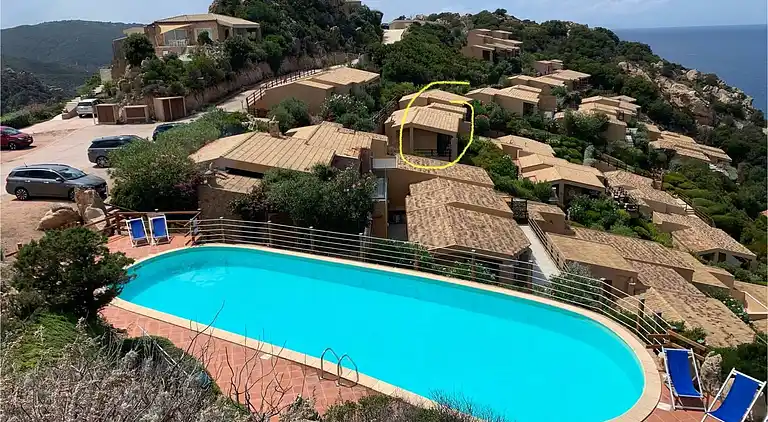 Villa L'incantu, Costa Paradiso, Meerblick