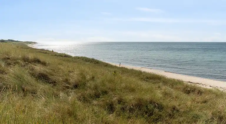 Klassisk sommerhus ved badestrand i Boderne
