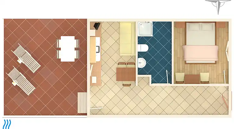 1-Zimmer-Ferienwohnung am Strand Veli Rat, Dugi otok