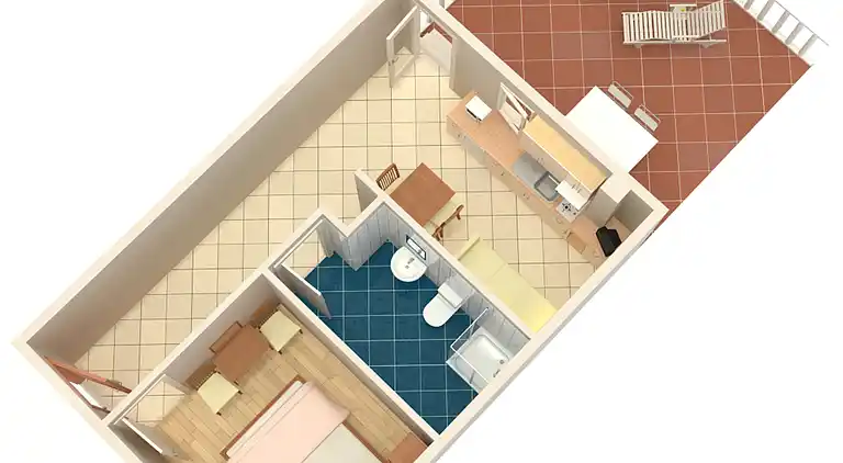 1-Zimmer-Ferienwohnung am Strand Veli Rat, Dugi otok