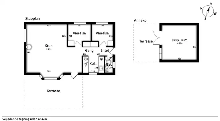Hyggeligt sommerhus tæt på stranden