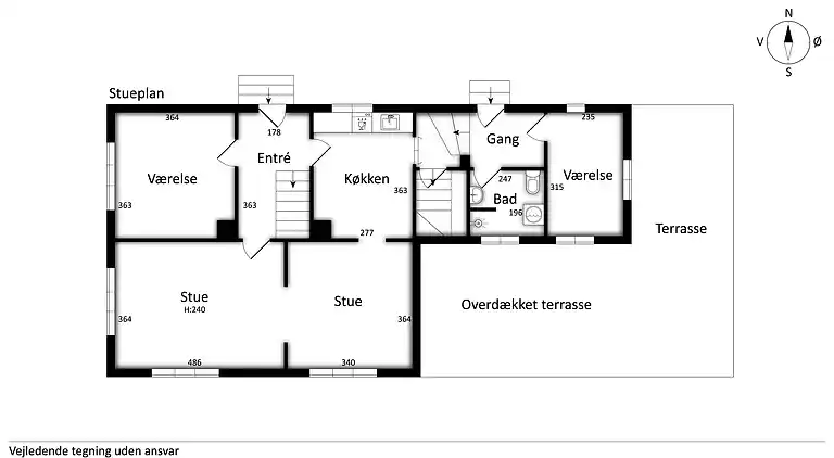 Nyrenoveret bolig i landlig idyl og tæt på strand