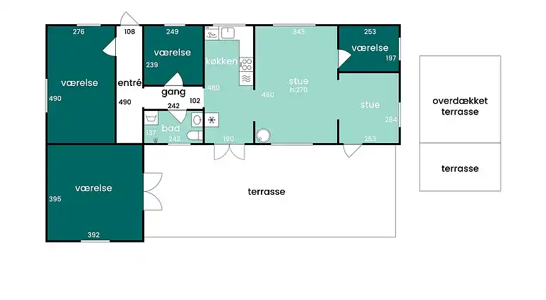 Charmerende bjælkehus tæt på vandet