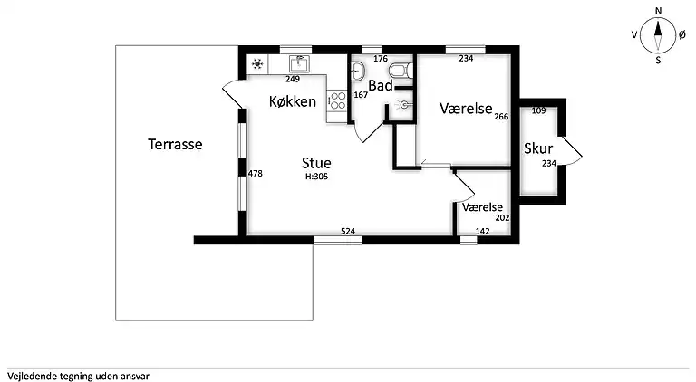 Hyggelig feriehytte ved Grindsted