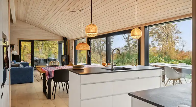 Schönes Ferienhaus mit Meerblick